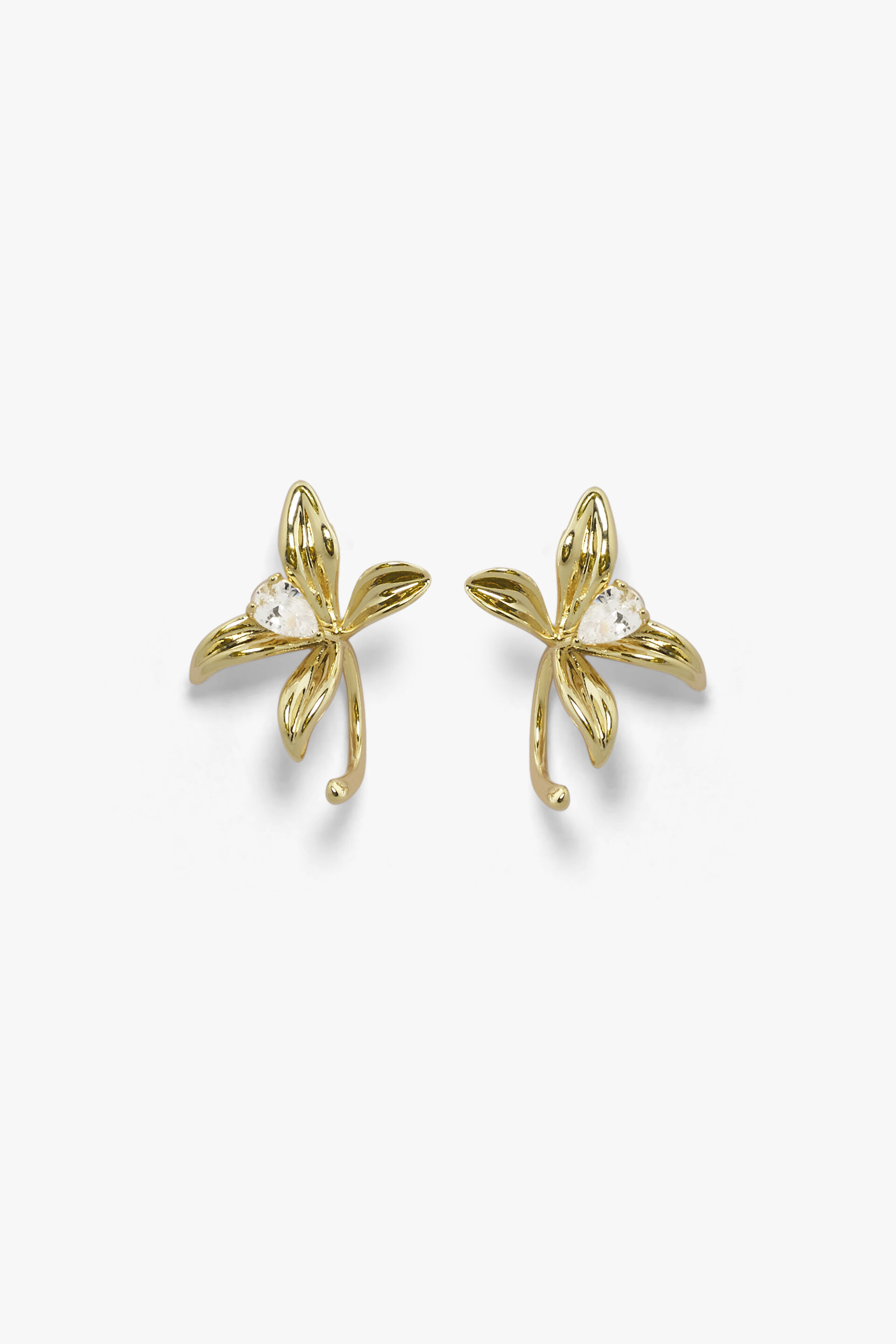 Gold Dragonfly Studs, , image 1
